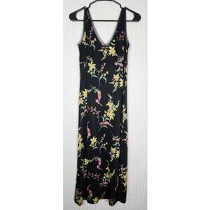 RETRO BCBG MAXAZRIA Sleeveless Floral Maxi Dress M